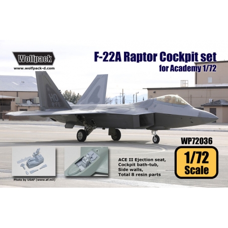 F-22A Raptor Cockpit set (for Academy 1/72)