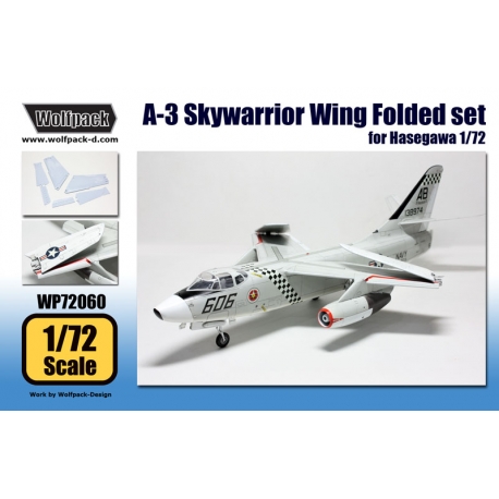 Wolfpack 1/72 scale resin A-3 Skywarrior wing fold set for Hasegawa - WP72060 Wolfpack 1/72 scale resin A-3 Skywarrior wing fold set for Hasegawa - WP72060