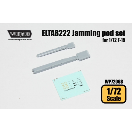 Wolfpack 1/72 resin ELTA8222 Jamming pod set for 1/72 F-15 - WP72068 Wolfpack 1/72 resin ELTA8222 Jamming pod set for 1/72 F-15 - WP72068