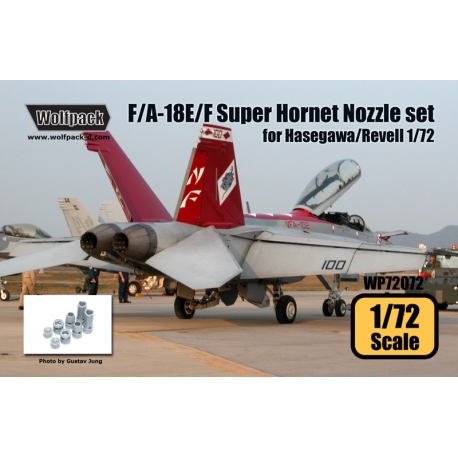 F/A-18E/F Super Hornet F414 Engine Nozzle set (for Hasegawa/Revell 1/72)