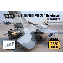 F-16 F100-PW-229 Engine Nozzle set (for Revell 1/72)