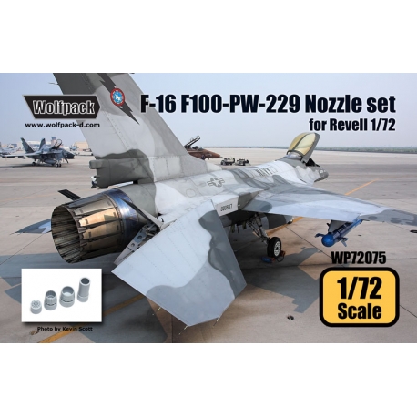 Wolfpack 1/72 F-16 F100-PW-229 Resin Engine Nozzle for Revell - WP72075 Wolfpack 1/72 F-16 F100-PW-229 Resin Engine Nozzle for Revell - WP72075