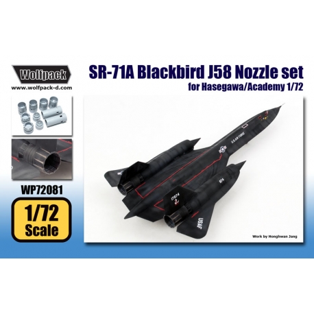 SR-71A Blackbird J58 Engine Nozzle set (for Hasegawa/Academy 1/72)