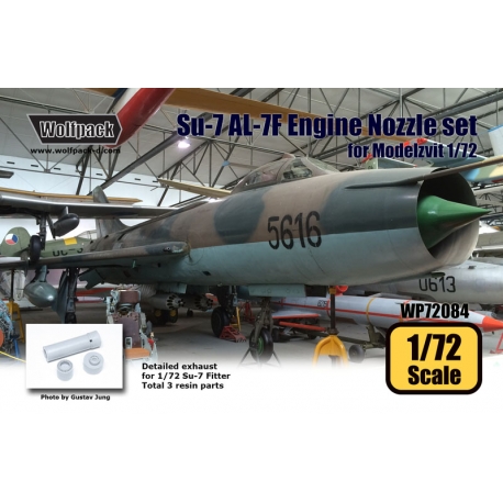 Wolfpack 1/72 resin Su-7 Fitter AL-7F Engine Nozzle set for Modelzvit - WP72084 Wolfpack 1/72 resin Su-7 Fitter AL-7F Engine Nozzle set for Modelzvit - WP72084
