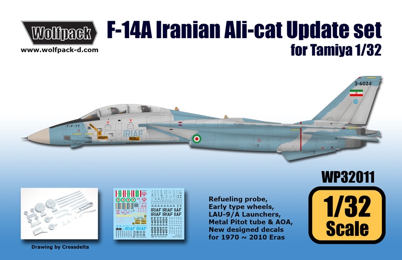 Iranian Alicat WOLFPACK WD32006 Decals for F-14A Tomcat in 1:32 