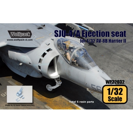 Wolfpack 1/32 scale resin SJU-4/A NACES Ejection seat for AV-8B - WP32032 Wolfpack 1/32 scale resin SJU-4/A NACES Ejection seat for AV-8B - WP32032