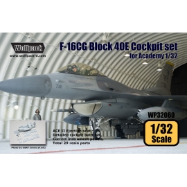 F-16CG Block 40E Cockpit set (for Academy 1/32)