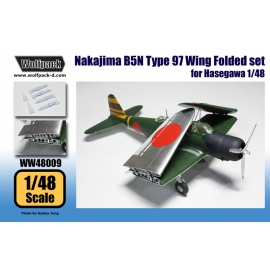 Nakajima B5N Type 97 Wing Folded set (for Hasegawa 1/48)