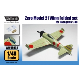 A6M2b Zero Model 21 Wing Folded set (for Hasegawa 1/48)