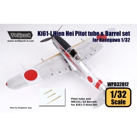 Ki61-I Hien Hei Pitot tube & Barrel set (for Hasegawa 1/32)