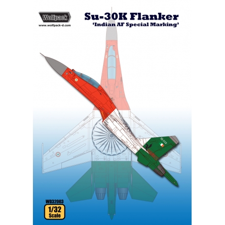 Wolfpack 1/32 scale decals Su-30K Flanker Indian AF Special Marking - WD32003