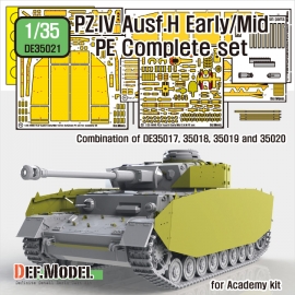 German Pz.IV Ausf.H Early/Mid PE Complete set