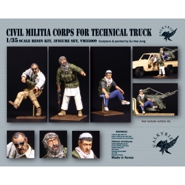 1/35 Civil Militia Corps for Technical Truck (3 Figures)