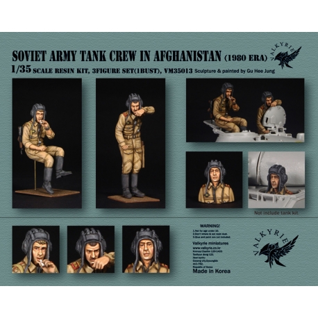 1/35 Soviet Army Tank Crew in Afghanistan - 1980 Era (2 Figures and 1 Bust)