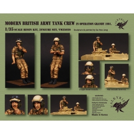 1/35 Modern British Army Tank Crew in Operation Granby 1991 (2 Figures)
