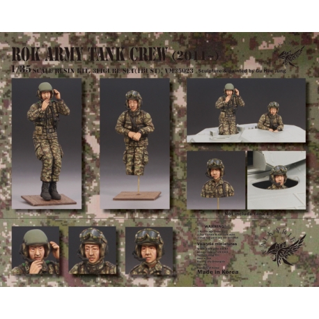 1/35 ROK Army Tank Crew - 2011~ (2 Figures and 1 Bust)