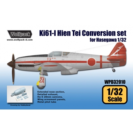 Ki61-I Hien Tei Conversion set (for Hasegawa 1/32)