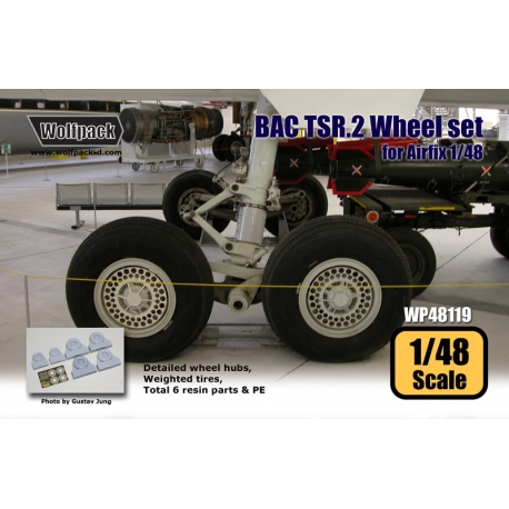 BAC TSR.2 Wheel set (for Airfix 1/48)