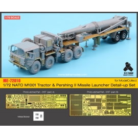 1/72 NATO M1001 Tractor & Pershing II Missile Launcher Detail-Up Set (for Model Collect)