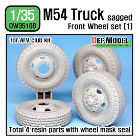 US M54A2 Cargo Truck Sagged Front Wheel set (1) 1/35