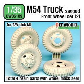 US M54A2 Cargo Truck Sagged Front Wheel set (2) 1/35