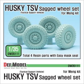 UK HUSKY TSV Sagged Wheel set 1/35