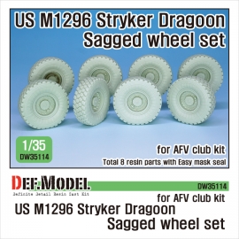 US M1296 Stryker Dragoon Sagged Wheel set 1/35