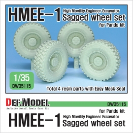 HMEE-1 Sagged Wheel set 1/35