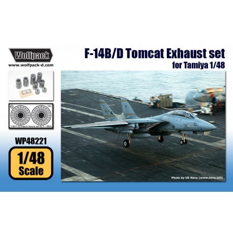 Wolfpack 1/48 resin F-14B/D Tomcat Exhuast set for Tamiya - WP48221 Wolfpack 1/48 resin F-14B/D Tomcat Exhuast set for Tamiya - WP48221