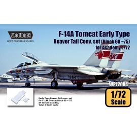 F-14A Tomcat Early Type Beaver Tail Conv. set - Block 60 ~ 75 (for Academy 1/72)