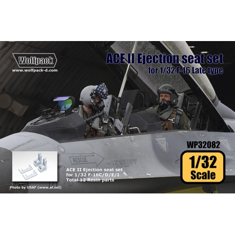 Wolfpack 1/32 resin ACE II Ejection Seat set for F-16C/D - WP32082 Wolfpack 1/32 resin ACE II Ejection Seat set for F-16C/D - WP32082