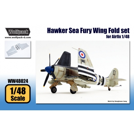 Wolfpack Design 1/48 Hawker Sea Fury Wing Fold set for Airfix kits