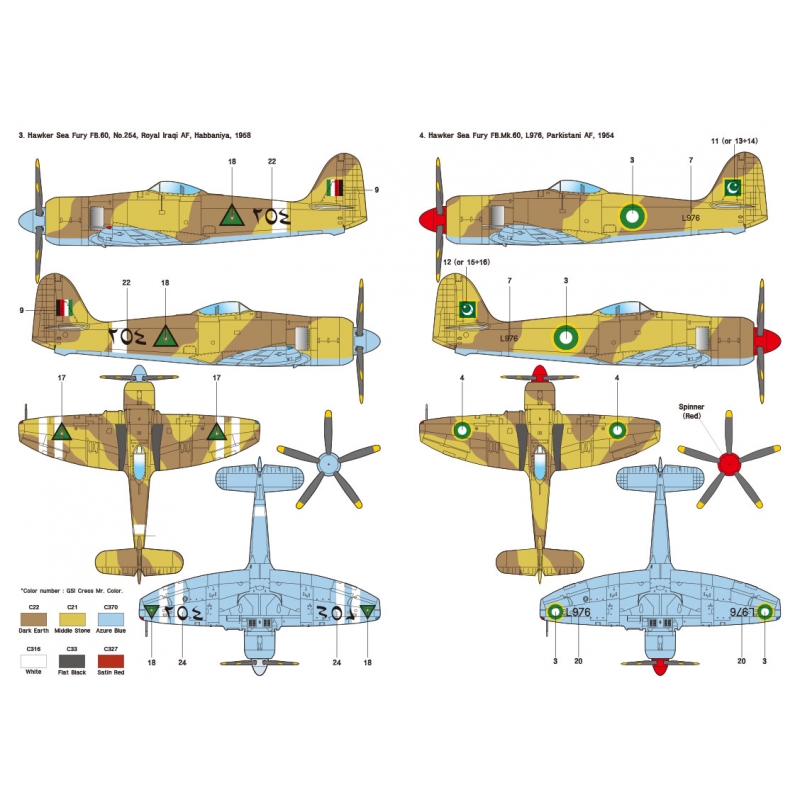 SCALE 1/48 for Airfix 1/48 Wolfpack WW48024 Hawker Sea Fury Wing Fold set 