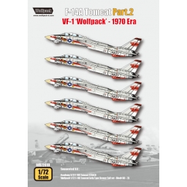 F-14A Tomcat Part.2 - VF-1 'Wolfpack' 1970 Era (for Academy 1/72)