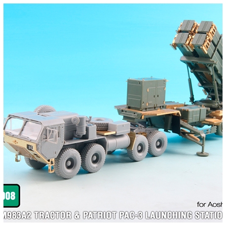 1/72 US HEMTT M983 Tractor w/Patriot PAC-3 Launching Station Detail-up Set (for Aoshima / Model collect)
