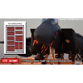 [AA-72001] 1/72 Remove Before Flight Tags (Colored etching Parts)